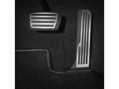 GM 84366004 Automatic Transmission Pedal Cover Package in Stainless Steel and Black