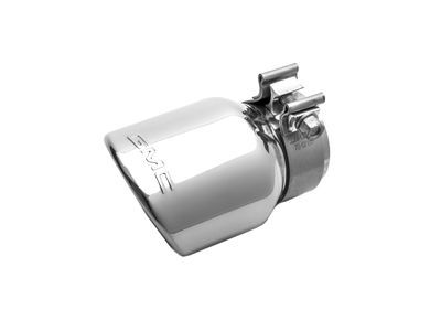 GM 19156358 5.3L Polished Stainless Steel Angle-Cut Dual-Wall Exhaust Tip with GMC Logo