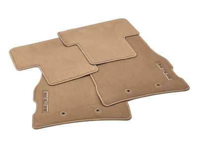 GM 22942474 Front and Rear Premium Carpeted Floor Mats in Cashmere with ELR Logo