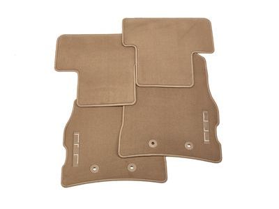 GM 22942474 Front and Rear Premium Carpeted Floor Mats in Cashmere with ELR Logo