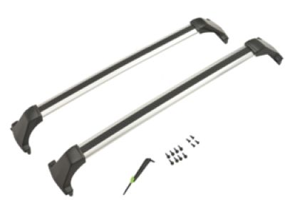 GM 84121220 Roof Rack Cross Rails Package in Bright Anodized Aluminum