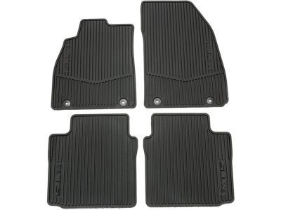 GM 22757756 Front and Rear All-Weather Floor Mats in Jet Black with XTS Logo