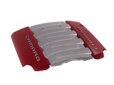 GM 12669894 6.2L Engine Cover in Red with Camaro Logo