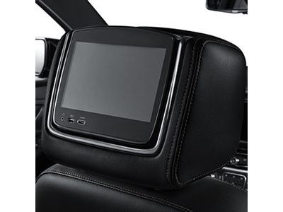 GM 84346907 Rear Seat Infotainment System in Jet Black Vinyl with Taupe Stitching