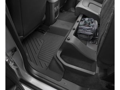 GM 84708341 Extended Cab Second-Row Interlocking Premium All-Weather Floor Liner in Jet Black
