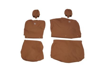 GM 84301779 Carhartt Crew Cab Rear Full Bench Seat Cover Package in Brown (without Armrest)