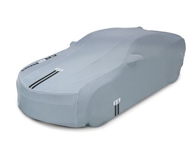 GM 23457477 Premium All-Weather Outdoor Cover in Gray with Camaro Logo