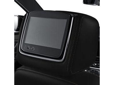 GM 84346896 Rear Seat Infotainment System with DVD Player in Jet Black Cloth with Taupe Stitching
