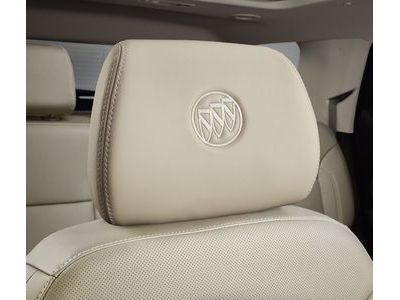 GM 84568561 Vinyl Headrest in Shale with Omni Sand Stitch and Embroidered Buick Logo