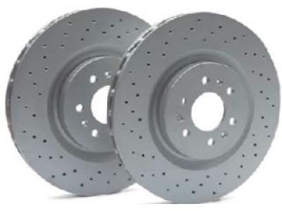 GM 88964607 Front Cross Drilled Disc Brake Rotors