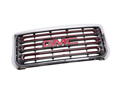 GM 23225987 Grille in Black with Siren Red Tintcoat Surround and Bowtie Logo