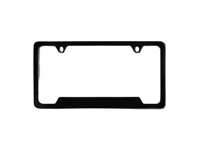 GM 19368086 License Plate Frame by Baron & Baron in Black with Chrome Cadillac Logo and Chrome Cadillac Script