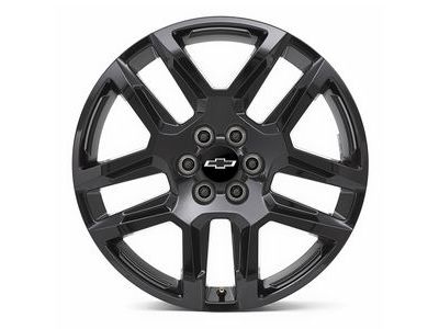GM 84208837 20X8-Inch Aluminum 5-Split-Spoke Wheel Rim In Gloss Black
