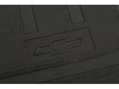 GM 22909435 Bed Mat in Black with Bowtie Logo for Long Bed Models
