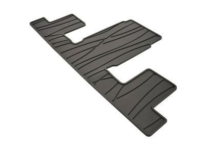 GM 84205918 Third-Row One-Piece Premium All-Weather Floor Mat in Ebony for Models with Second-Row Captain's Chairs