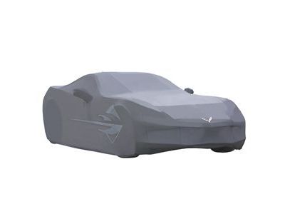 GM 23142885 Premium All-Weather Outdoor Car Cover in Gray with Stingray Logo