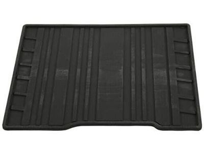 GM 23463683 Second-Row Pass-Through Premium All-Weather Floor Mat in Jet Black for Models with Second-Row Captain's Chairs and Z71 Package.