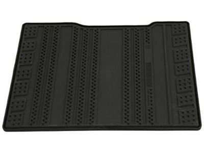 GM 23463683 Second-Row Pass-Through Premium All-Weather Floor Mat in Jet Black for Models with Second-Row Captain's Chairs and Z71 Package.