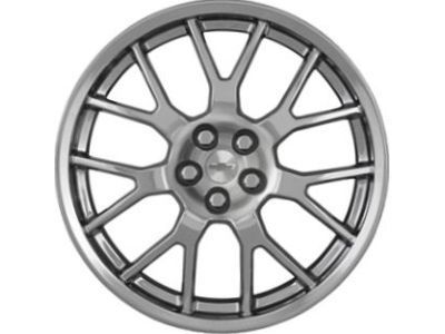 GM 19302857 21x8.5-Inch Aluminum 7-Split-Spoke Front Wheel in Silver