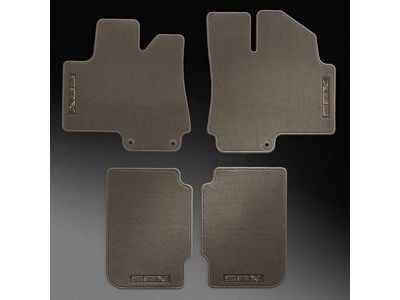 GM 22808861 Front and Rear Carpeted Floor Mats in Dune with SRX Logo