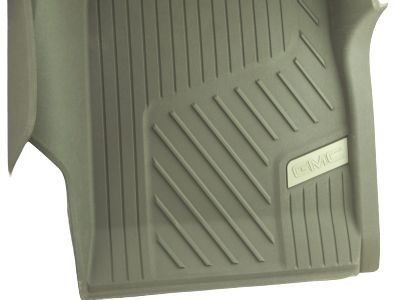 GM 84370641 First-Row Premium All-Weather Floor Liners in Cocoa with GMC Logo