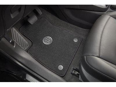 GM 42533126 First-and Second-Row Premium Carpeted Floor Mats in Ebony with Buick Logo
