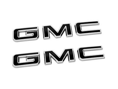 GM 84364354 GMC Emblems in Black (for Vehicles with MultiPro™ Tailgate)