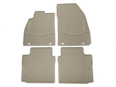 GM 22780668 Front and Rear All-Weather Floor Mats in Dune with XTS Logo