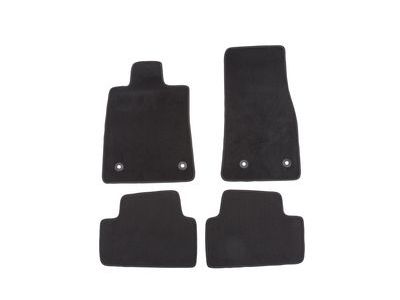 GM 23325341 Front and Rear Carpeted Floor Mats in Jet Black