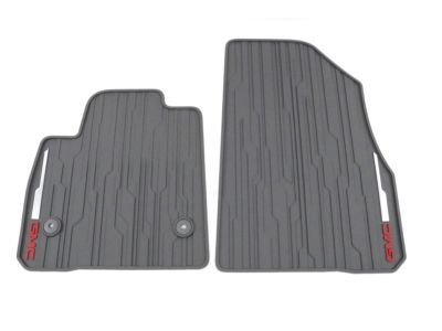 GM 84038457 First-Row Premium All-Weather Floor Mats in Dark Ash Gray with GMC Logo