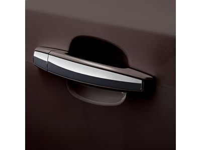 GM 95437845 Front and Rear Door Handles in Brandy with Chrome Strip