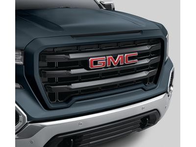 GM 84320556 Grille in Black with Dark Sky Metallic Surround and GMC Logo (For Vehicles Without HD Surround Vision Camera)