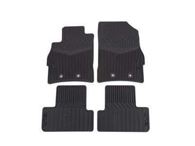 GM 22942480 Front and Rear All-Weather Floor Mats in Black with ELR Logo