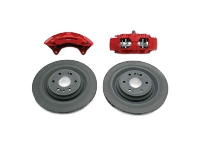 GM 84766666 Front 6-Piston Brembo Brake Upgrade System in Red with Chevrolet Performance Logo