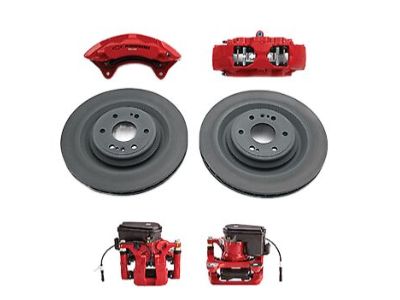GM 84766666 Front 6-Piston Brembo Brake Upgrade System in Red with Chevrolet Performance Logo