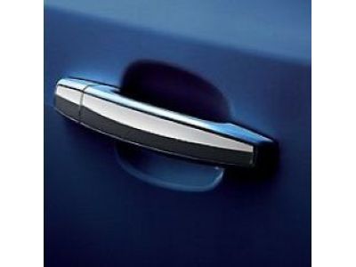GM 95074026 Front and Rear Door Handles in Blue Topaz with Chrome Strip