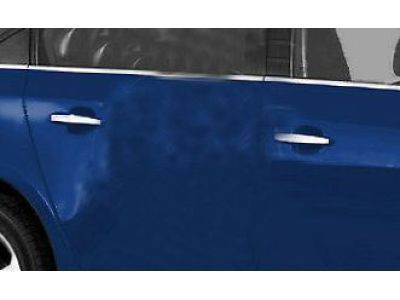 GM 95074026 Front and Rear Door Handles in Blue Topaz with Chrome Strip