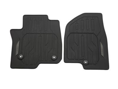 GM 84503128 First-Row Premium All-Weather Floor Mats in Jet Black with GMC Script