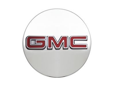 GM 19351700 Center Cap in Brushed Aluminum with Red GMC Logo