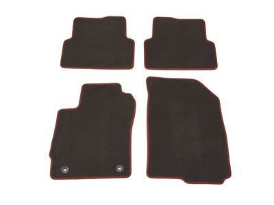 GM 19301575 Front and Rear Carpeted Floor Mats in Black