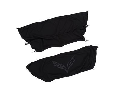 GM 22952948 Upper and Lower Cargo Shade in Black with Crossed Flags Logo