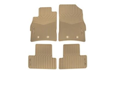 GM 22956480 Front and Rear All-Weather Floor Mats in Cashmere with ELR Logo