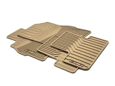 GM 22956480 Front and Rear All-Weather Floor Mats in Cashmere with ELR Logo