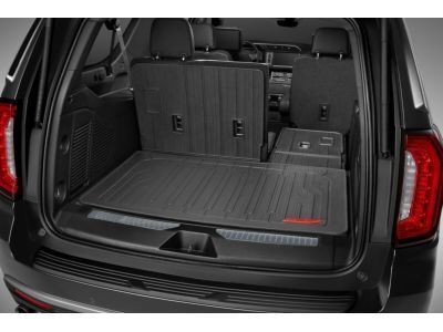GM 84445539 Integrated Cargo Liner in Jet Black with GMC Logo