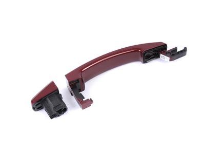 GM 95437844 Front and Rear Door Handles in Red Hot with Chrome Strip