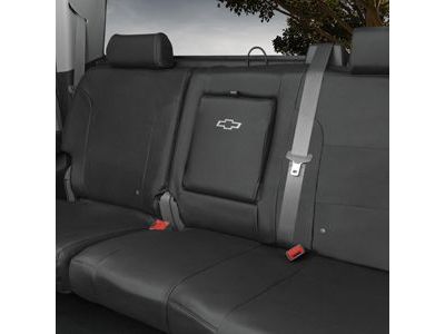 GM 23443852 Crew Cab Rear Seat Cover Set in Black (with Armrest)