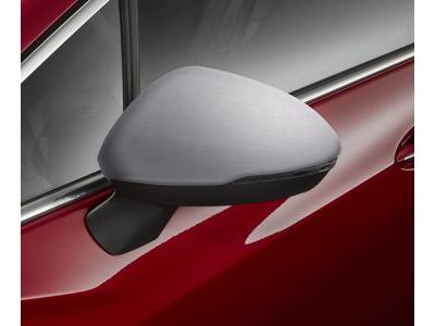 GM 84257079 Outside Rearview Mirror Covers in Brushed Aluminum Look