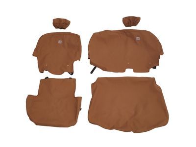 GM 84416768 Carhartt Crew Cab Rear Split-Folding Bench without Cup Holder Seat Cover Package in Brown