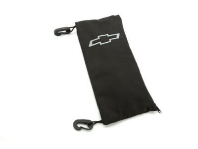 GM 84050683 Bed Vertical Cargo Net with Storage Bag featuring Chevrolet Bowtie Logo