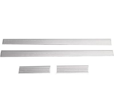 GM 17802414 Front and Rear Door Sill Plates in Brushed Stainless Steel